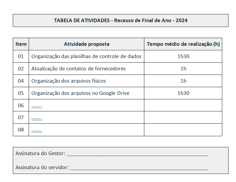 Tabela Exemplo